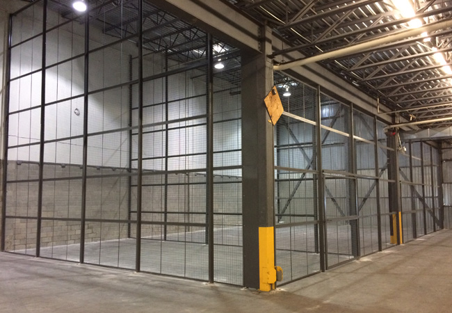 Warehouse security cage